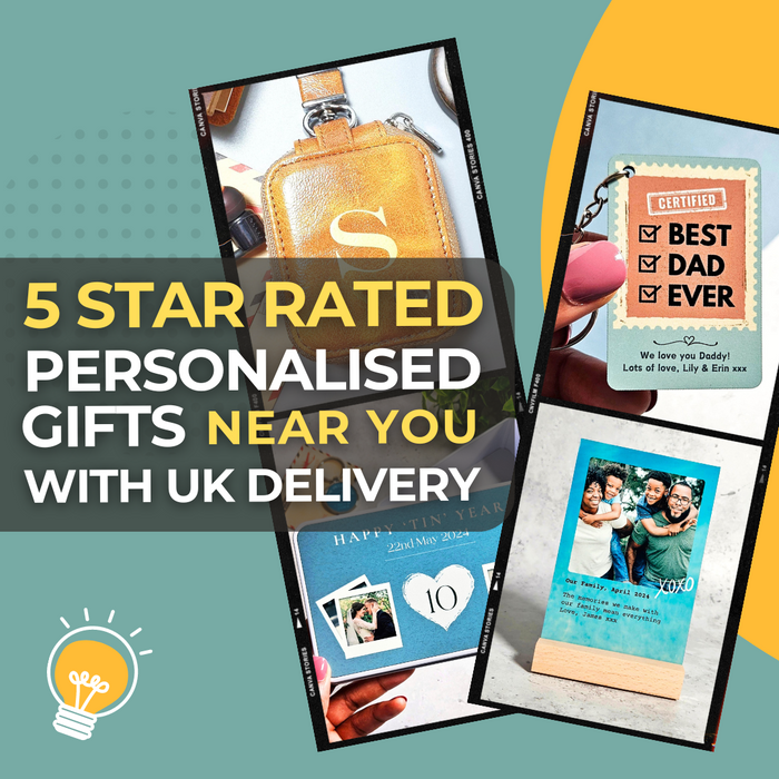 Find 5 Star Personalised Gifts Near You With UK Delivery