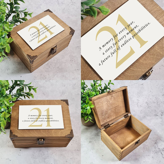 21st Birthday Keepsake Box