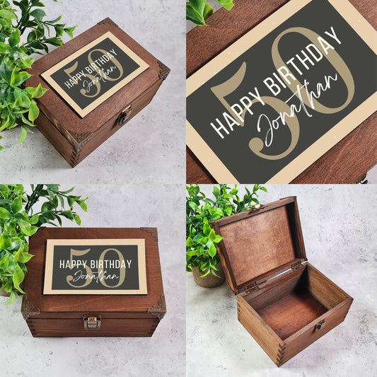 50th Birthday Keepsake Box