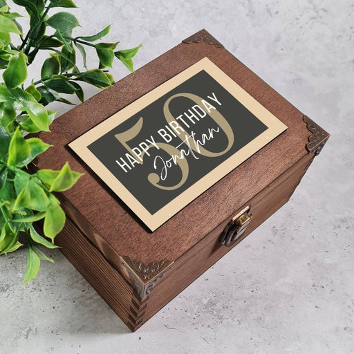 50th Birthday Keepsake Box