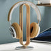 Bamboo Aluminum Gamer Headphone Stand