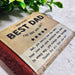 Best Dad Wallet with Sweet Poem - Birthday Gift - Father's Day Gift