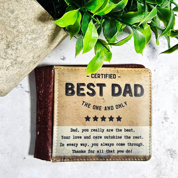 Best Dad Wallet with Sweet Poem - Birthday Gift - Father's Day Gift