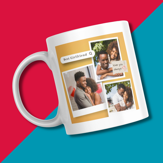 Best Girlfriend Ever Personalised Photo Mug I Anniversary Gift for Her