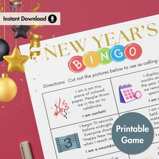 Bingo! New Year Edition - Printable Game