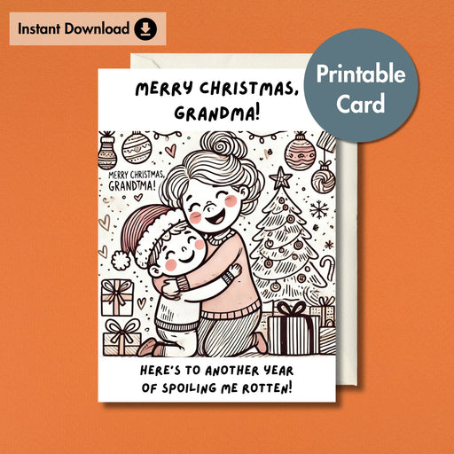 Christmas Card for Grandma | Printable Card