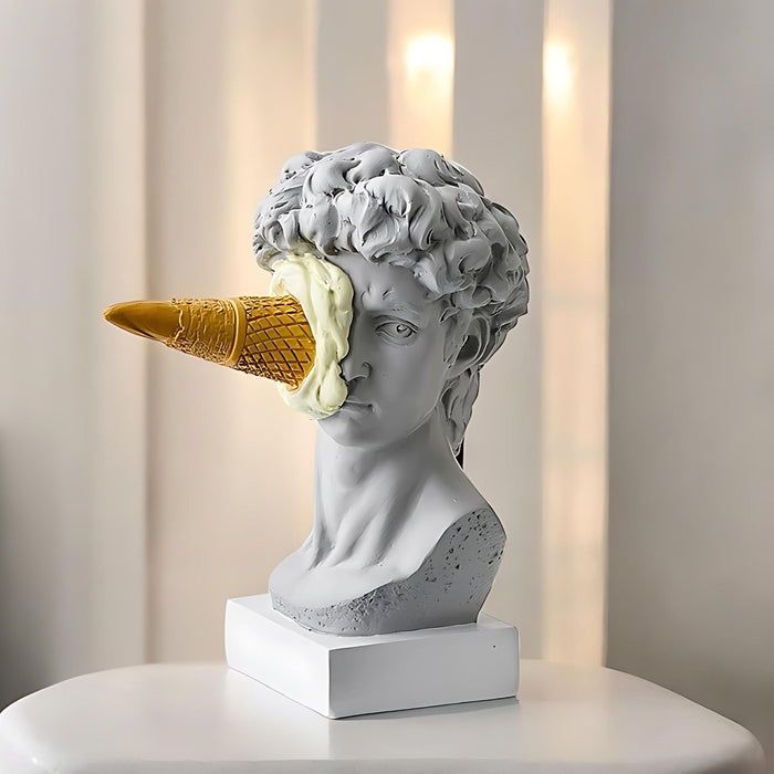 Classical David Ice Cream Face Smash Desktop Ornament