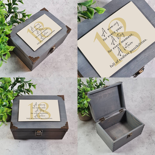 Custom 18th Birthday Memory Box