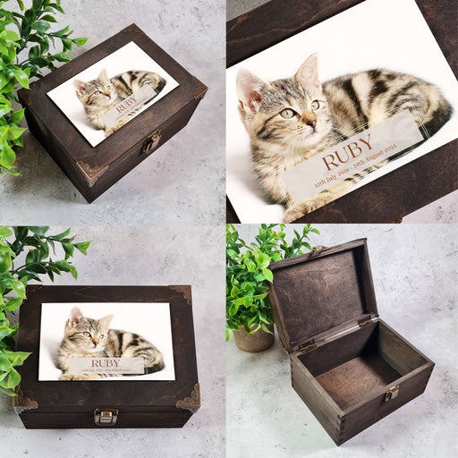 Custom Cat Photo Memory Box