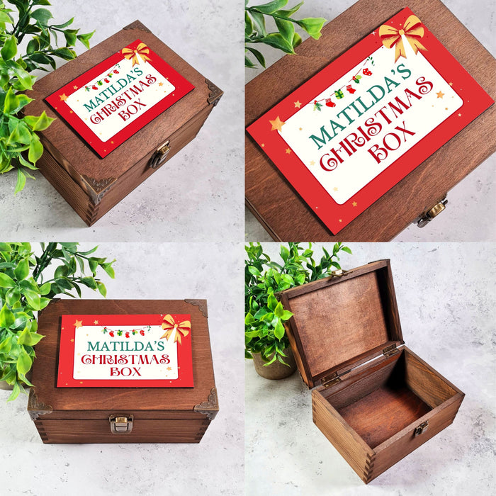 Custom Children's Christmas Keepsake Box