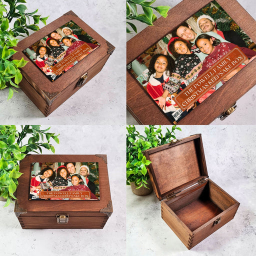 Custom Christmas Eve Box with Family Photo