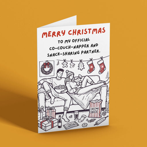 Cute Couples Christmas Card | Instant Download Card