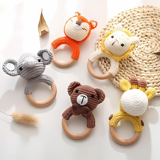 Cute Crochet Animal Baby Rattle