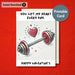 Cute Fitness Gym Printable Valentine's Card | Instant Download