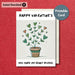 Cute Plant Printable Valentine's Card | Instant Download