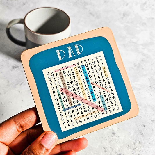 Dad Wordsearch Coaster