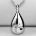 Engraved Teardrop Memorial Ashes Necklace