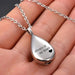 Engraved Teardrop Memorial Ashes Necklace