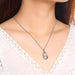 Engraved Teardrop Memorial Ashes Necklace