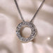 Eternity Circle Pendant Necklace