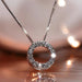 Eternity Circle Pendant Necklace