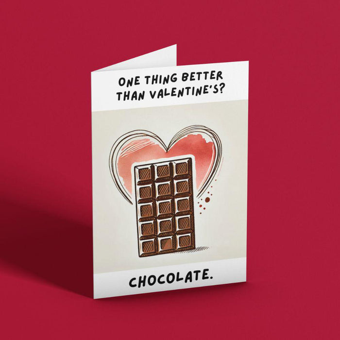 Funny Chocolate Valentine’s Card | Printable Instant Download