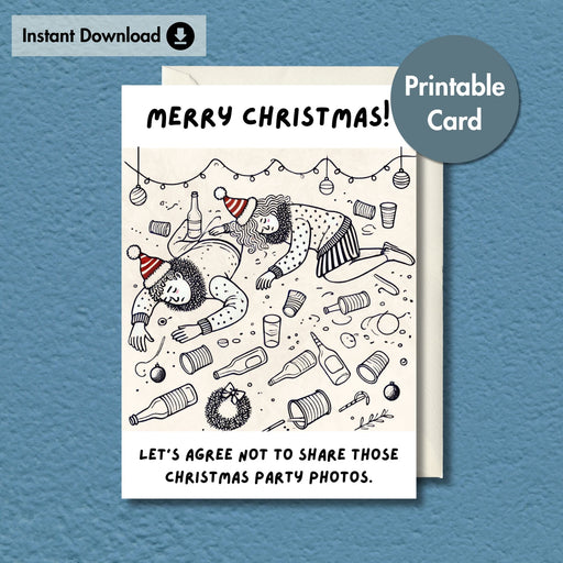 Funny Christmas Party Card | Printable Card