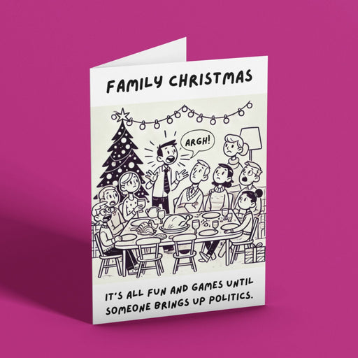 Funny Family Politics Christmas Card | Printable Card