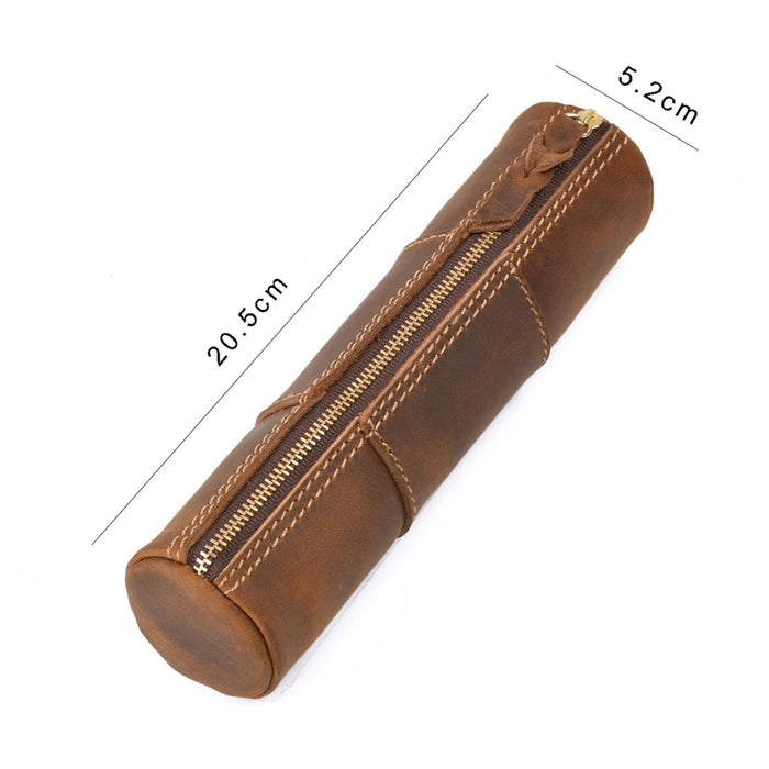 Genuine Leather Vintage Pen Case