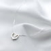 Geometric Heart Choker Necklace - Sterling Silver