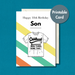 Happy 18th Birthday Son Card | Fun Childhood Memory Card | Ready-to-Print