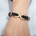 Leather Men's Infinity Symbol Bracelet