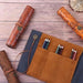 Leather Treasure Map Roll Pencil Case