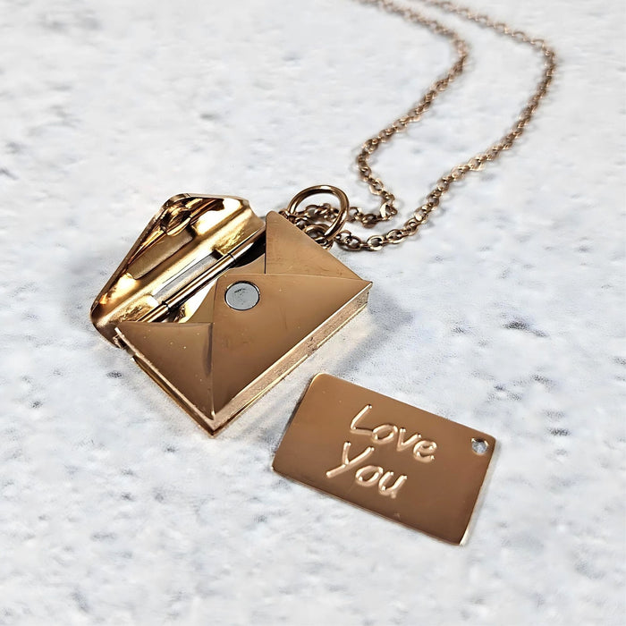 Love Letter Envelope Pendant Necklace