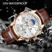 Luxury Leather Chronograph Watch