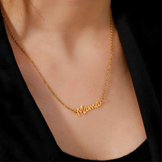 Mama Inscription Necklace