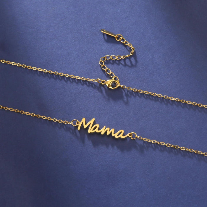 Mama Inscription Necklace