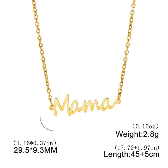 Mama Inscription Necklace