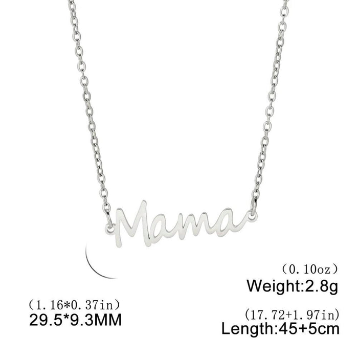 Mama Inscription Necklace