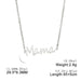 Mama Inscription Necklace