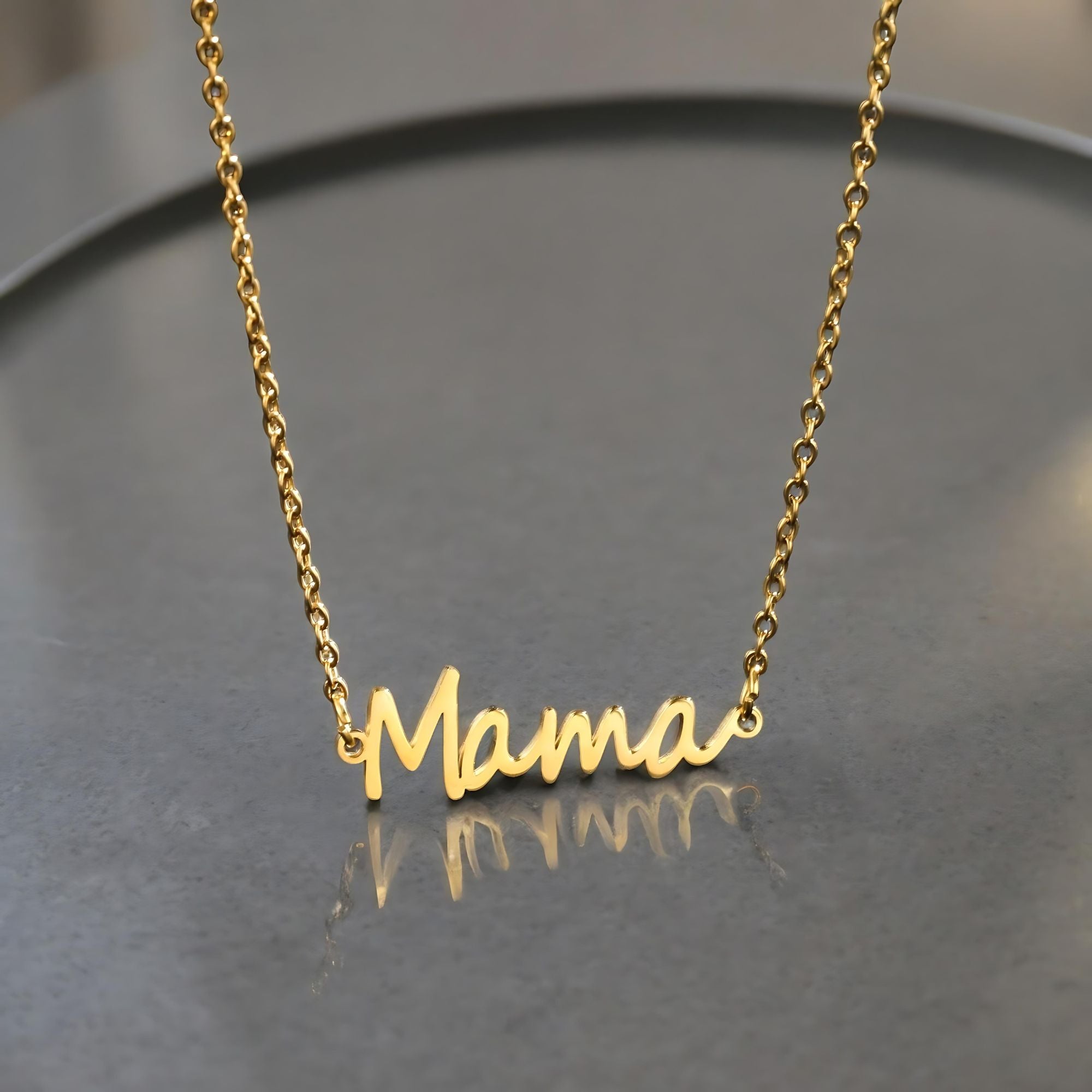 Mama Inscription Necklace