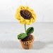 Mini Crochet Potted Everlasting Sunflower