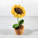 Mini Crochet Potted Everlasting Sunflower