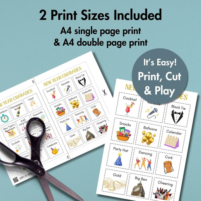 New Year’s Party Games Bundle – 15 Fun Printable Games!