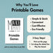 New Year’s Party Games Bundle – 15 Fun Printable Games!