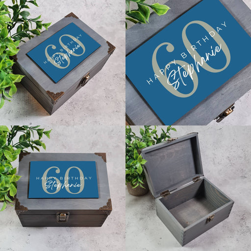 Personalised 60th Birthday Keepsake Box