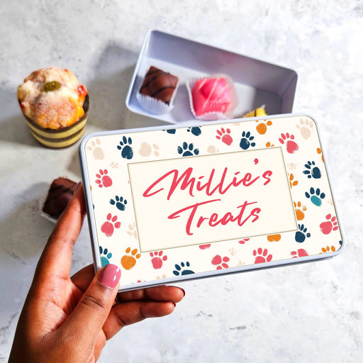 Personalised Cat Treat Tin