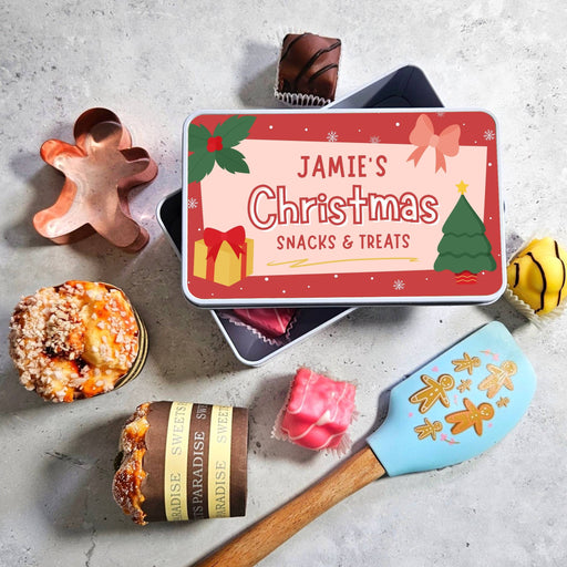 Personalised Christmas Treat Tin