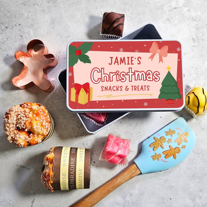 Personalised Christmas Treat Tin