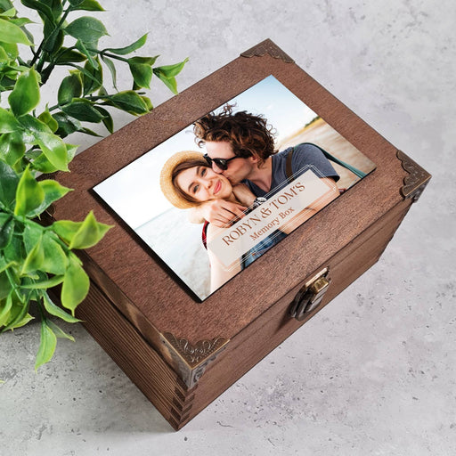 Personalised Couple's Photo Memory Box